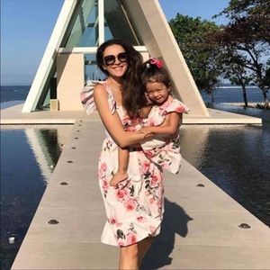 NEW Mommy and Me White Rose Floral Dress